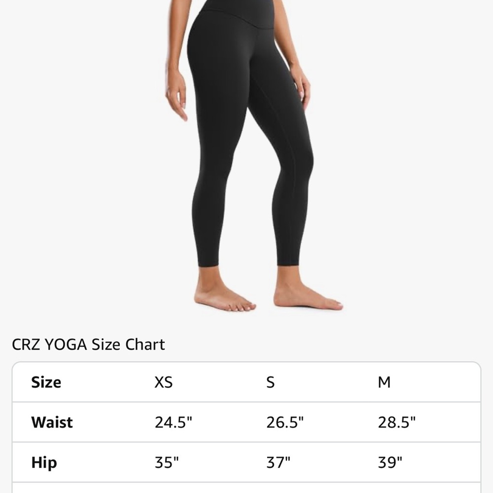 CRZ YOGA Classic Black and Navy Leggings